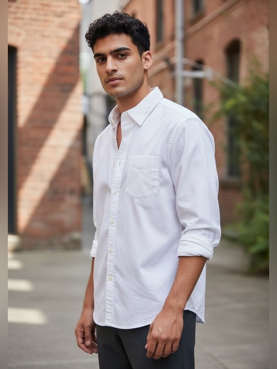 GAP Other - GAP White Long-Sleeve Classic Fit Button-Down Shirt 💯Cotton-Small